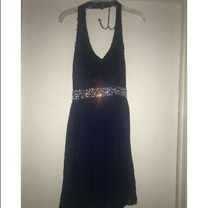 Navy Blue Semi-Formal Dress